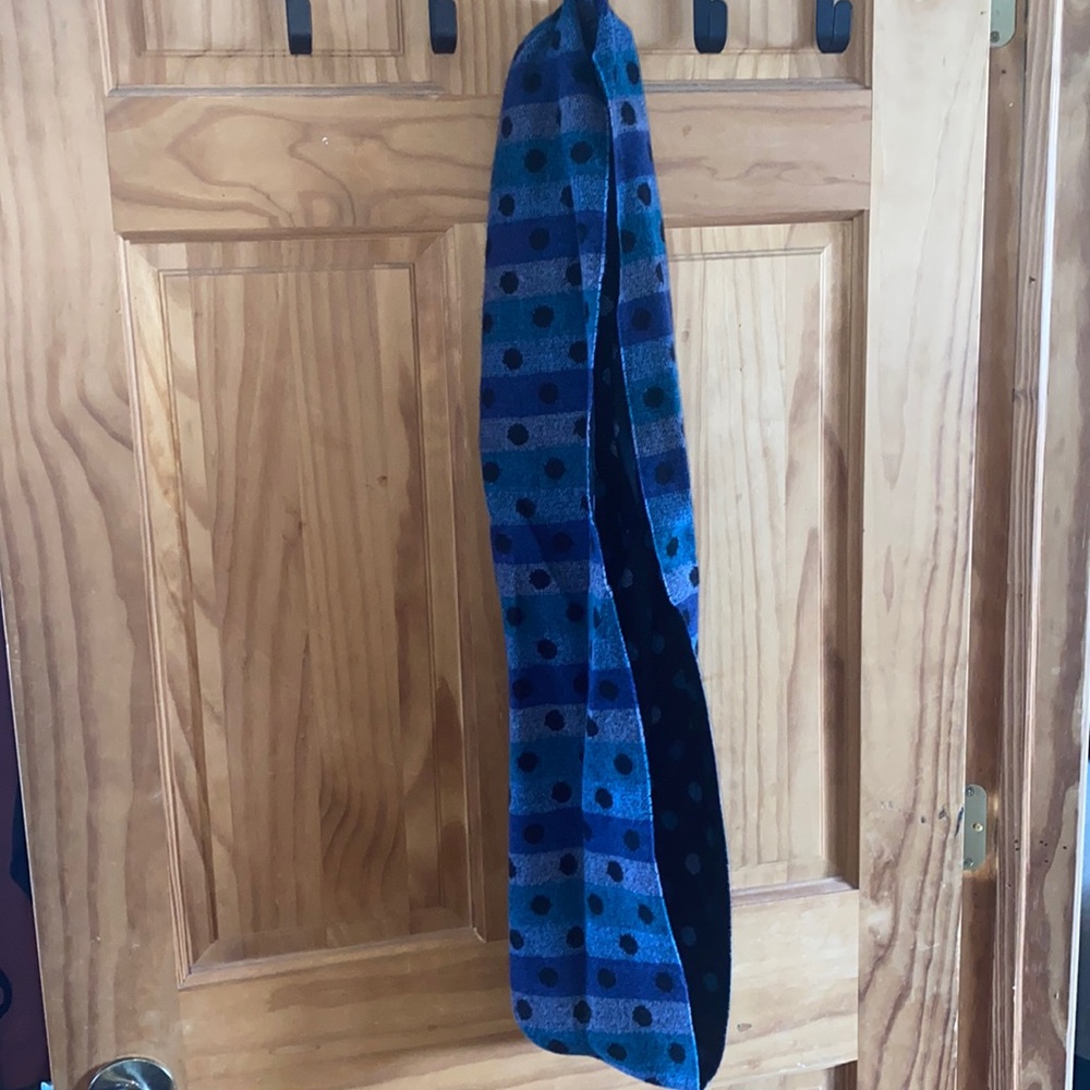 Polka Dot Striped Infinity Scarf